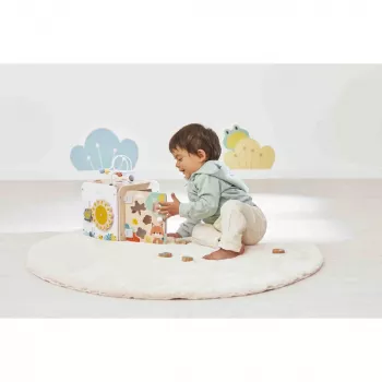 Janod Pure Large Activity Cube with Bead Maze - 20 Activities - J05142