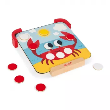 Janod Magnetic Wooden Puzzle - Learn Colors
