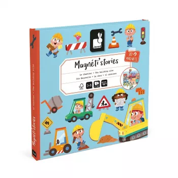 Janod Magneti'stories Construction Site Magnetic Story Set