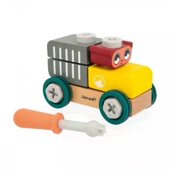 Janod Brico'Kids Bear Assembly Toy Car 17 Pieces