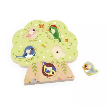 Janod Musical Puzzle Bird Sounds 18m+