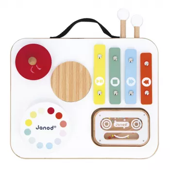 Janod Confetti Musical Activity Board with Handle J07679