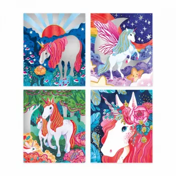 Janod Unicorns Pearl and 3D Paint Kit