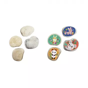 Janod Creative Craft Kit Decorative Stones 4 Pieces Small Animals 6+
