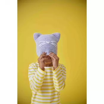 Janod Creative Knitting Kit - Kitten Hat for Children 8+