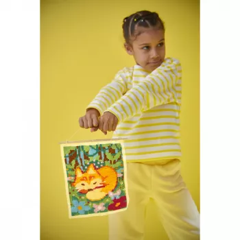 Janod Creative Embroidery Kit Canvas Fox 8+