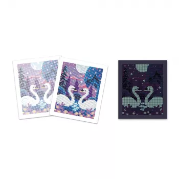 Janod Diamond Painting Kit Glow-in-the-Dark Moonlight Night Scene 8+