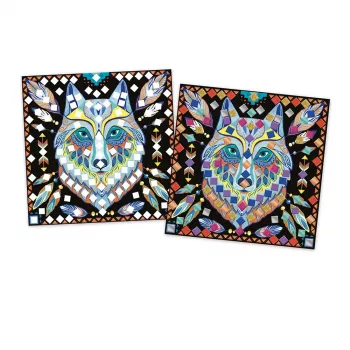 Janod Creative Mosaic Kit Mandala Party Friends 5-8 Years