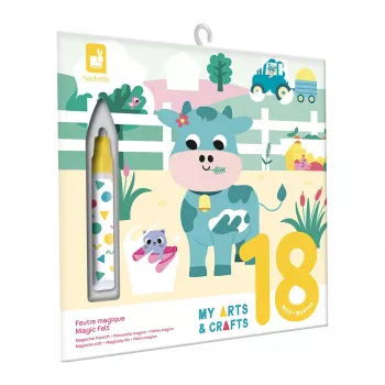 Janod Reusable Water Colouring Book Farm My Arts & Crafts 18m+