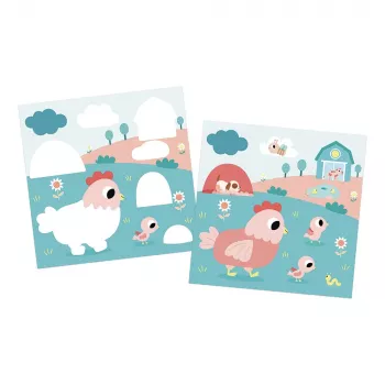 Janod Reusable Water Colouring Book Farm My Arts & Crafts 18m+