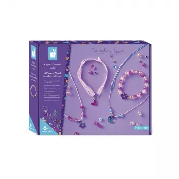 Janod Creative Jewelry Making Kit with Color-Changing Charms 6+