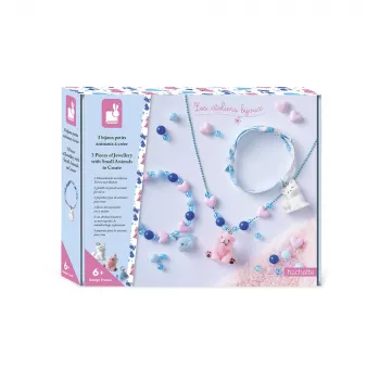 Janod DIY Jewellery Making Kit Little Animals 6+