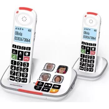 Alcatel Xtra 2355 Duo DECT Cordless Phone (2 Handsets, Black)