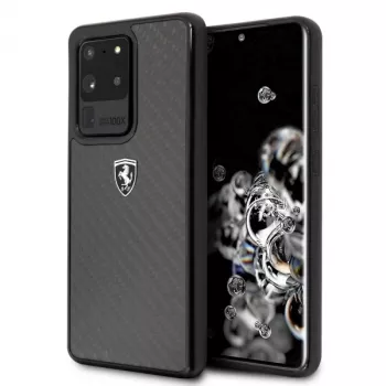 Ferrari Hardcase FEHCAHCS69BK for Samsung Galaxy S20 Ultra, Black Carbon Heritage