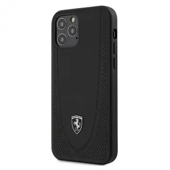 Ferrari FEOGOHCP12MBK Off Track Perforated Hard Case for iPhone 12 / 12 Pro 6.1 inch - Black