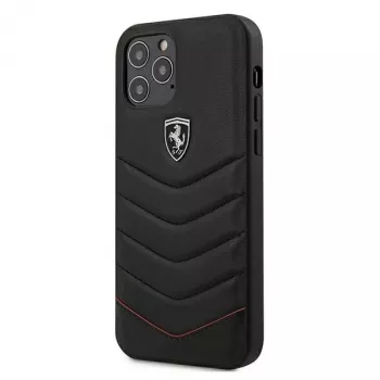 Ferrari Off Track Quilted Hardcase for Apple iPhone 12 Pro Max 6.7 inch Black