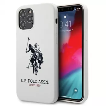 U.S. POLO ASSN. Silicone Collection iPhone 12/12 Pro 6.1 inch White Silicone Case