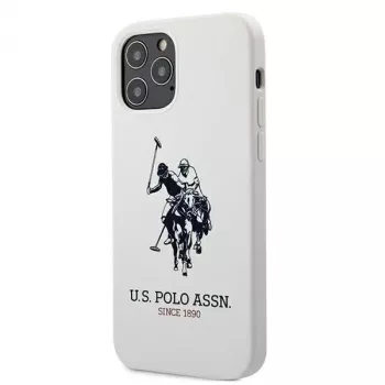 U.S. POLO ASSN. Silicone Collection iPhone 12/12 Pro 6.1 inch White Silicone Case