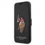 U.S. POLO ASSN. Polo Embroidery Collection Book Case for iPhone 12/12 Pro 6.1 inch Black