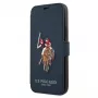 U.S. POLO ASSN. USFLBKP12MPUGFLNV Book Case for iPhone 12/12 Pro 6.1 inch Navy Polo Embroidery Collection