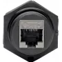 Eaton Tripp Lite N206-BC01-IND RJ45 Bulkhead Coupler Cat5/Cat6 Female to Female Shielded Industrial IP68 Dust Cap TAA