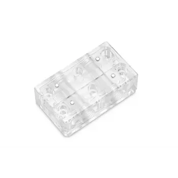 EK Water Blocks Vector² GPU Water Block Interconnect Bridge - Acrylic - Transparent - G1/4 inch - 41 mm