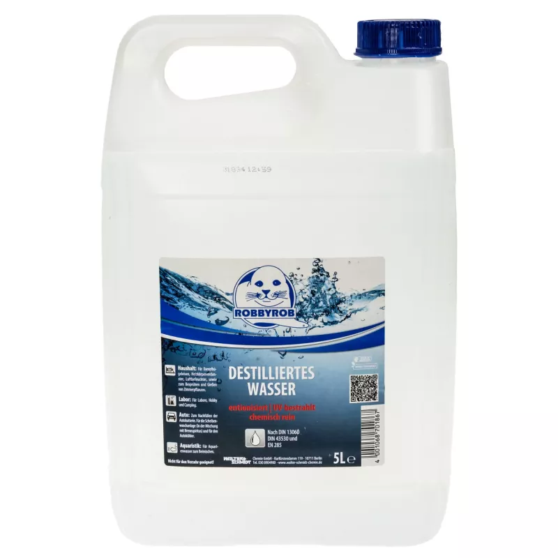 Distilled Water (DIN 13060, DIN 43530 & EN 285) - 5 Liters