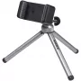 Kaiser Smartphone Tripod 6016 - Compact Aluminum/Plastic Tripod with Ball Head and Smartphone Clamp, Black/Silver
