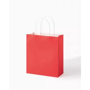 Folia 7 Paper Bags CLASSIC M Red Natural Green Cream Metallic Gold 18.0 x 21 cm