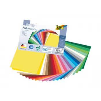 Folia 614/50 26 - Rose - Plain - A4 (210 x 297 mm) - 300 g/m² - 50 Sheets - Germany