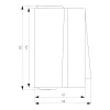 SIEMENS Universal Switch Surface-mounted DELTA Fläche Dark Grey 1-gang 10A 250V