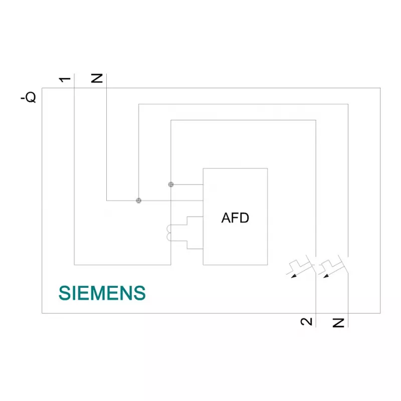 Siemens 5SV6016-6KK16 AFDD/MCB Combination Device B16 2-Pole 230V 1TE