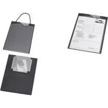 MAUL 2334690 KFZ Auftragsmappe Clipboard Folder with Key Pocket, A4, Black
