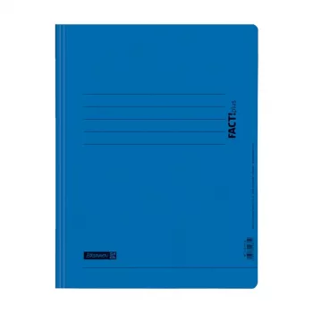 BRUNNEN FACT!plus Spiral Folder A4 Cardboard Blue