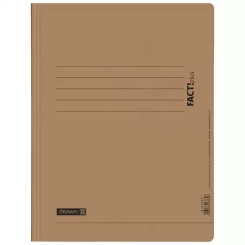 BRUNNEN FACT!plus Spiral Folder A4 Cardboard Brown