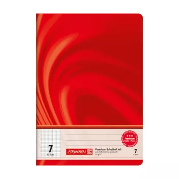 BRUNNEN Vivendi School Notebook Lineatur 7, Squared Without Margin, A5, 16 Sheets