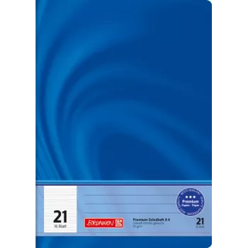 BRUNNEN Vivendi School Notebook Lineatur 21, Ruled Without Margin, A4, 16 Sheets