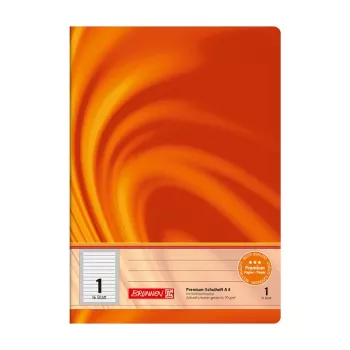 BRUNNEN Vivendi School Exercise Book A4 Lineatur 1 Lined with Margin All Around, 16 Sheets, 1st Grade