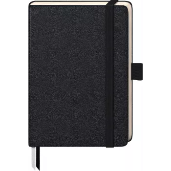 BRUNNEN KOMPAGNON Notebook A6 Squared Black 96 Sheets Thread-Stitched