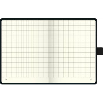 BRUNNEN KOMPAGNON Notebook A6 Squared Black 96 Sheets Thread-Stitched
