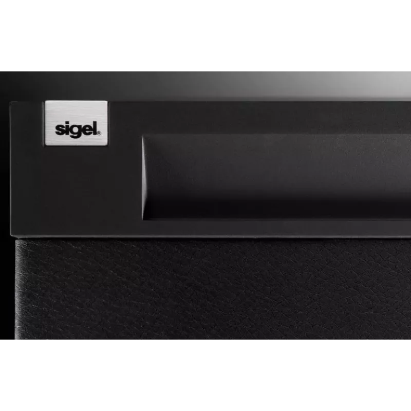 SIGEL CINTANO Desk Pad S - Black - Faux Leather - 600 x 490 mm - 1 Piece