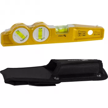 STABILA Type 81 SV REM Torpedo W45 25 cm Spirit Level with Rare Earth Magnets