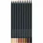 Faber-Castell Black Edition Colour Pencil Set - Skin Tones - 12 Pack - for Dark and Coloured Paper