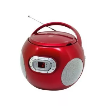 SOUNDMASTER SCD5100WE White CD Boombox with FM Radio, Cassette Player, USB and AUX