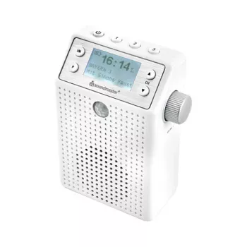 Soundmaster DAB60WE Socket Radio DAB+, FM, Bluetooth, USB Hands-free Function, Splash-proof, White