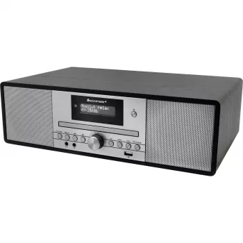 Soundmaster DAB980SW Black Music Centre DAB+/FM-RDS CD USB Bluetooth Audiobook Player with Cassette and Turntable