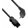 HELOS Power Connection Cable GST18 Compatible CEE 7/7 90° Angled Plug to Socket Black 10.0m