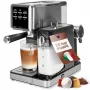 PROFI COOK PC-ES-KA 1266 Espresso Machine with Portafilter and Capsule System, 20 bar, 1450 W, Black/Silver