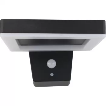 REV LED Solar Wall Light Square Black