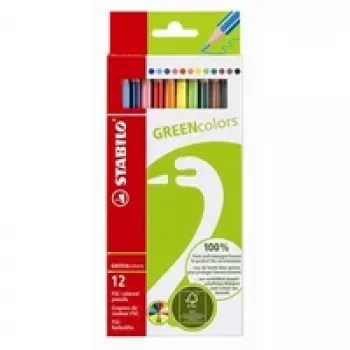 STABILO GREENcolors Coloured Pencils - Multicolour - 12 Pieces